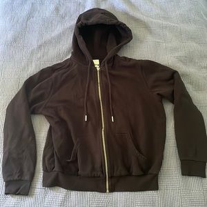 H&M BLACK ZIP UP HOODIE